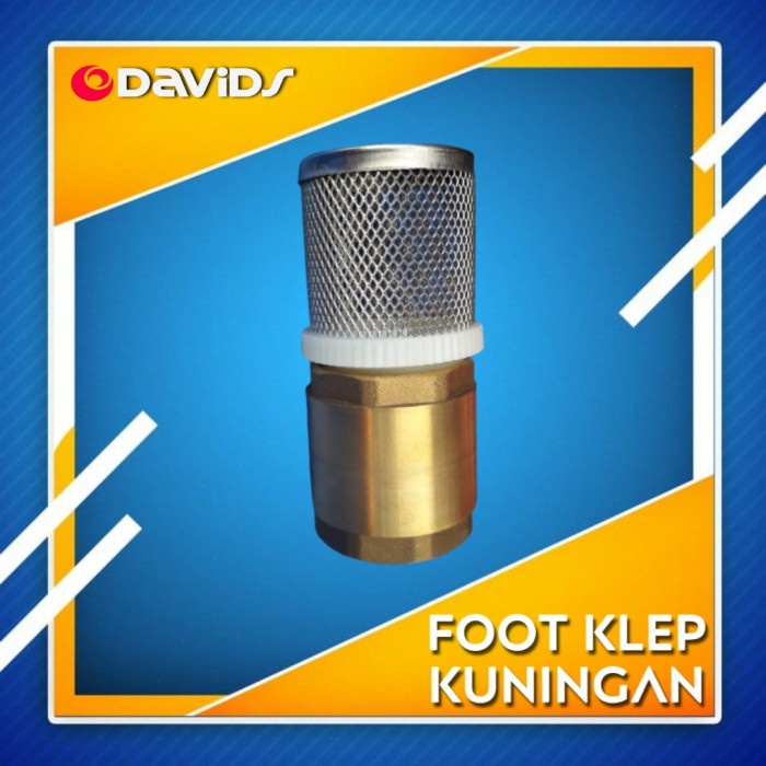 Foot klep valve kuningan 1inch 3/4inch