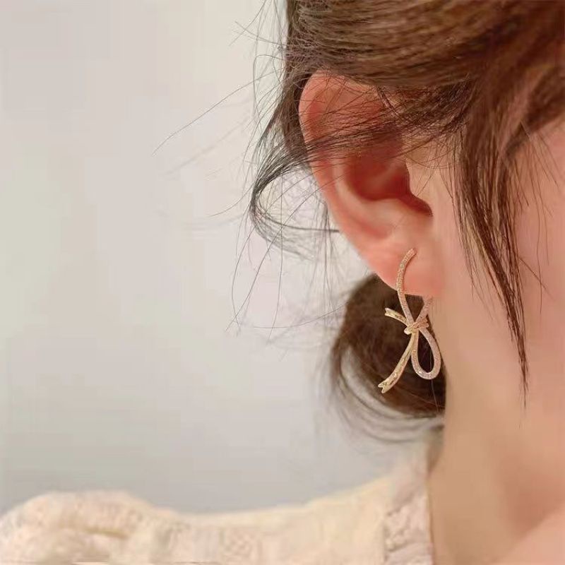 Anting Silver925 Perak 9 Mata Kilau Platgold anting silver Anti Karat anti alergi anting zircon premium 04