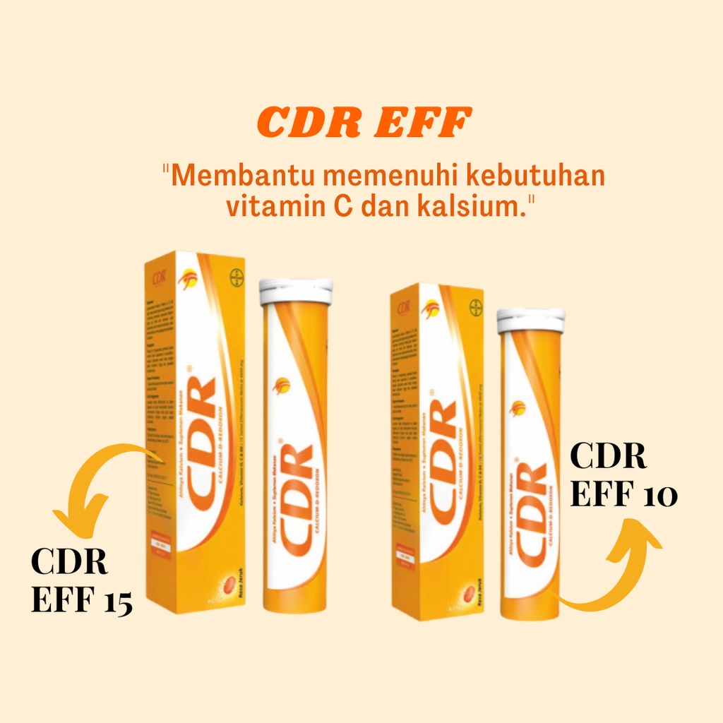 CDR - VITAMIN C  DAN KALSIUM - 10 / 15 EFF
