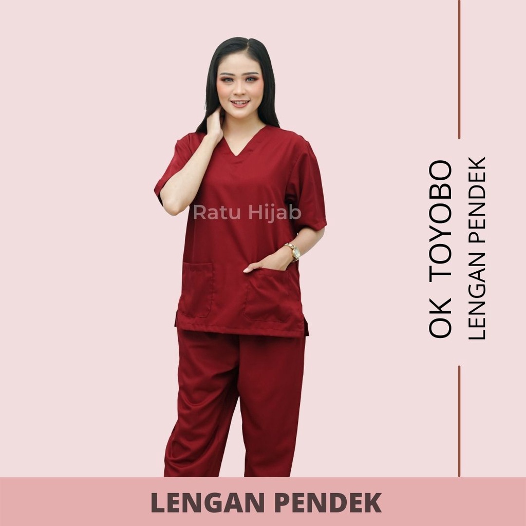 Baju OK OKA LENGAN PENDEK Dokter Petugas medis Perawat Jaga Toyobo Original Premium PART 2