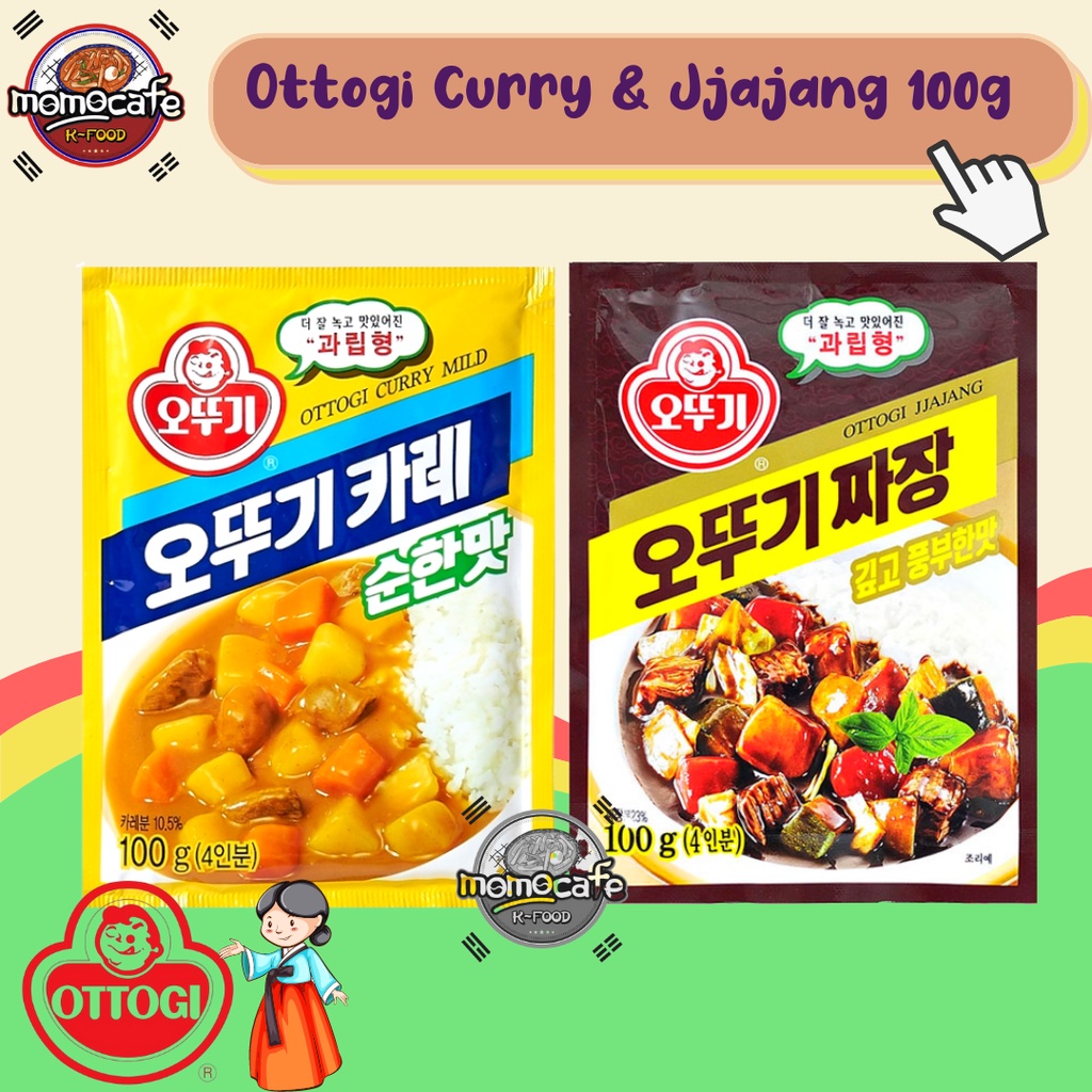 

Ottogi Curry Powder And Jjajang Powder 100gr - Bumbu Kare dan Jjajang Bubuk Korea