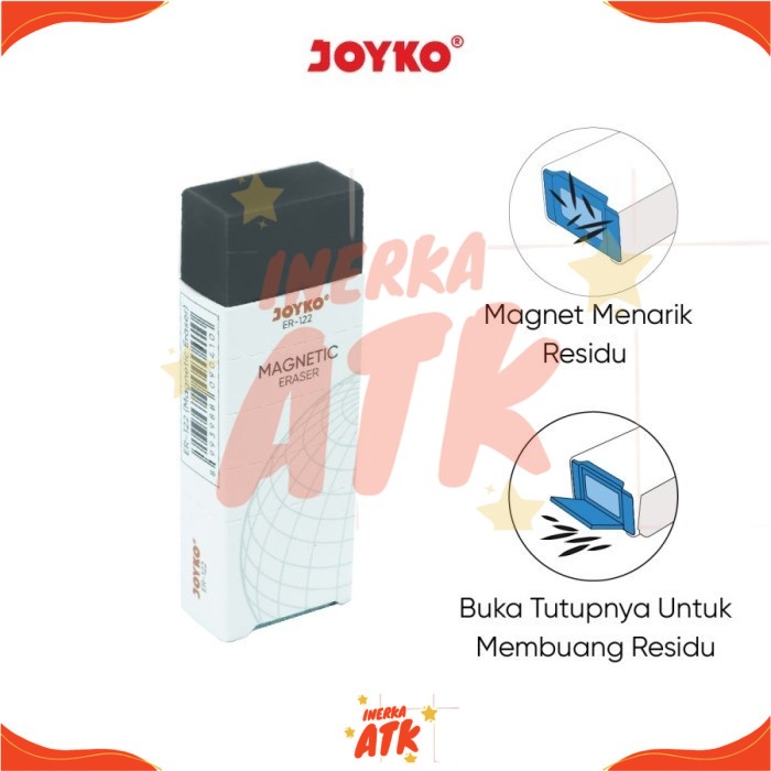 

Penghapus Joyko ER-122 Magnetik Magnetic Eraser / Penghapus Tulisan / Penghapus Gambar / Penghapus hitam