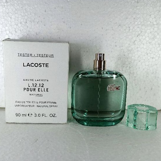 Tester Parfum OriginaL Lacoste L.12.12 Pour Elle Natural EDT Pour Femme 90 ml