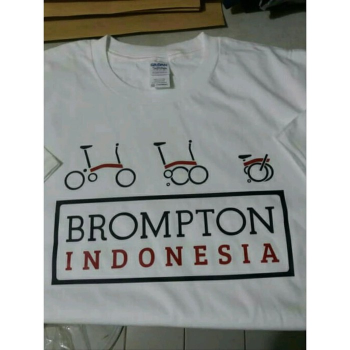 KAOS BROMPTON SEPEDA LIPAT 06 - TSHIRT SEPEDA BROMPTON - BAJU SEPEDA LIPAT BROMPTON - KAOS GOWES