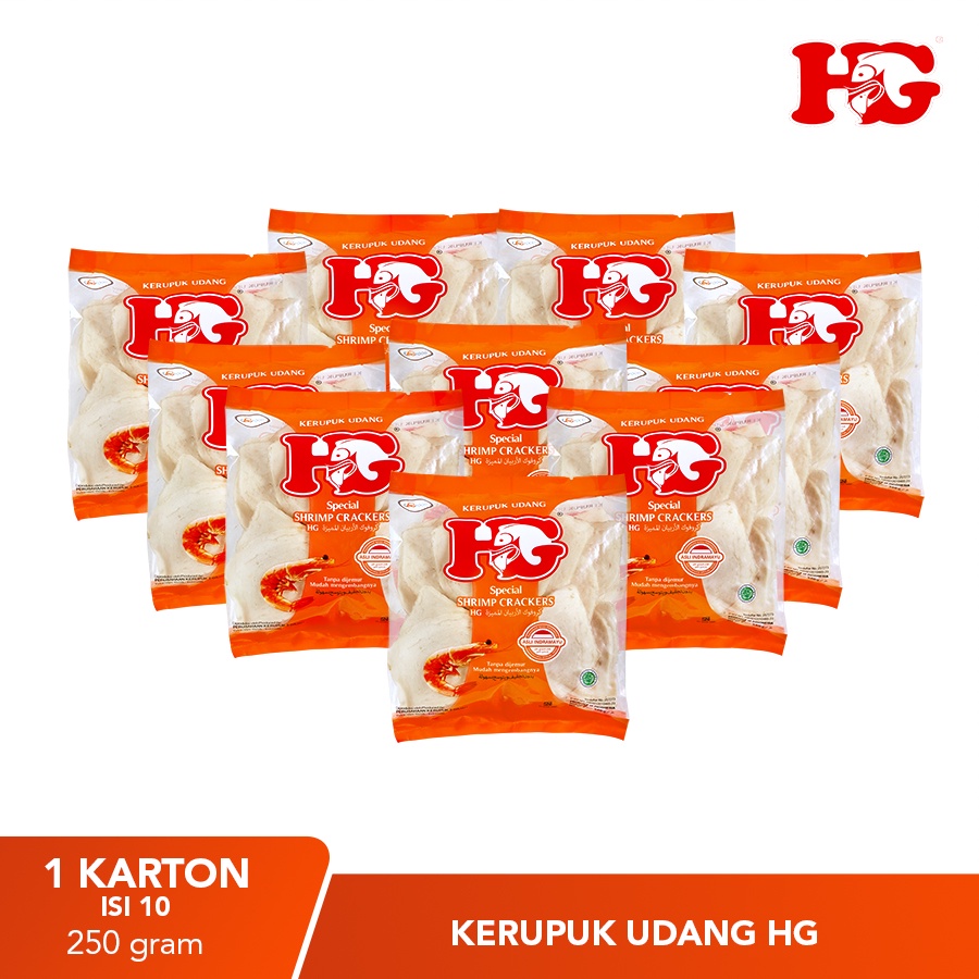 

Kerupuk Udang HG Multipack Isi 10 pack x @250 gram