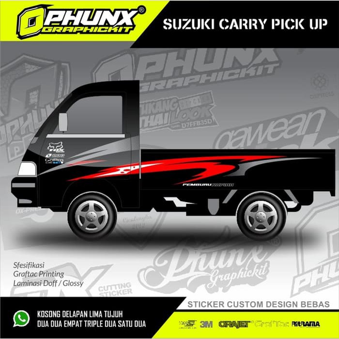 Sticker Cutting Mobil Carry Pick Up Daftar Harga Sticker Pick Up