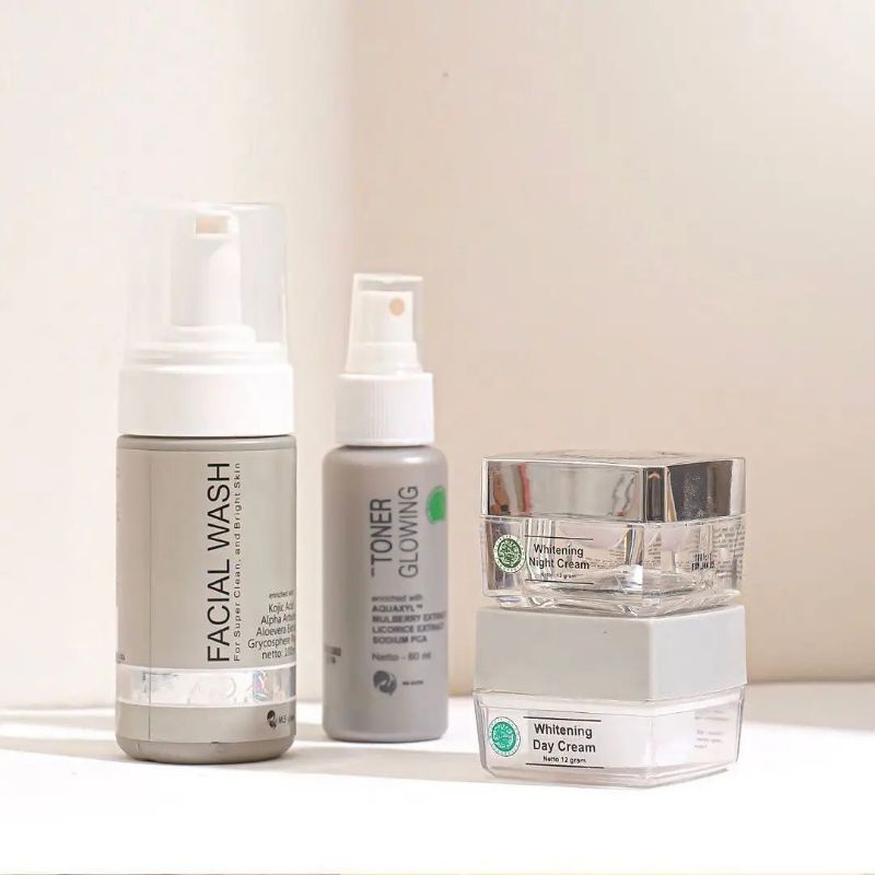 Ori 100% Ms Glow Pemutih Cepat 4 Varian Paket Acne Ultimate Whitening Luminous Pencerah Anti Jerawat