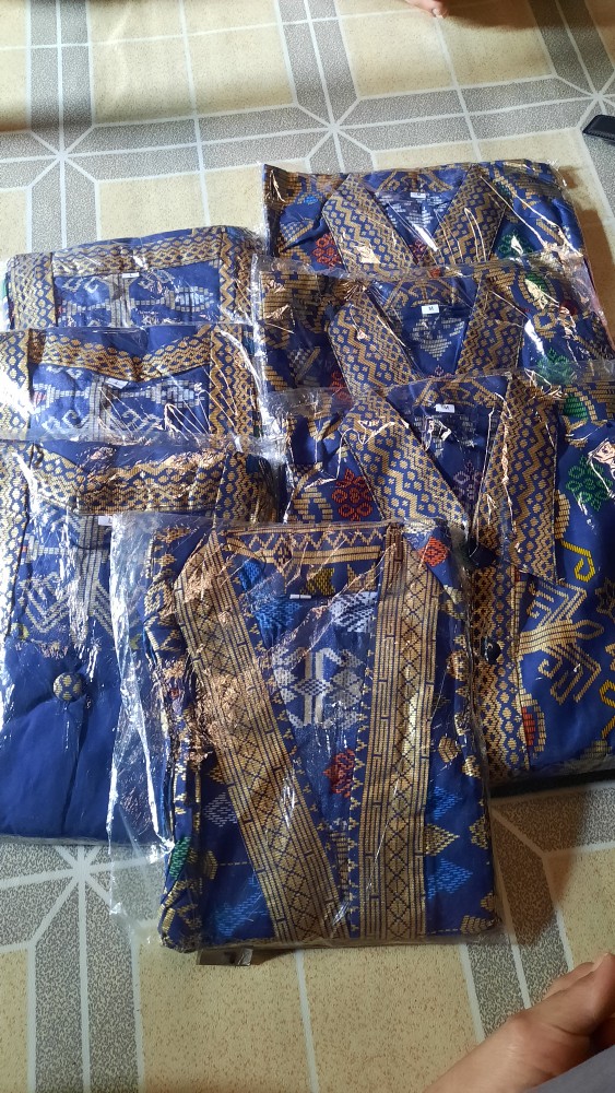 Baju Kemeja Batik 026 276 Pjg Hem Atasan Pria Panjang Seragam Jumbo Xxl Xxxl 4l 5l