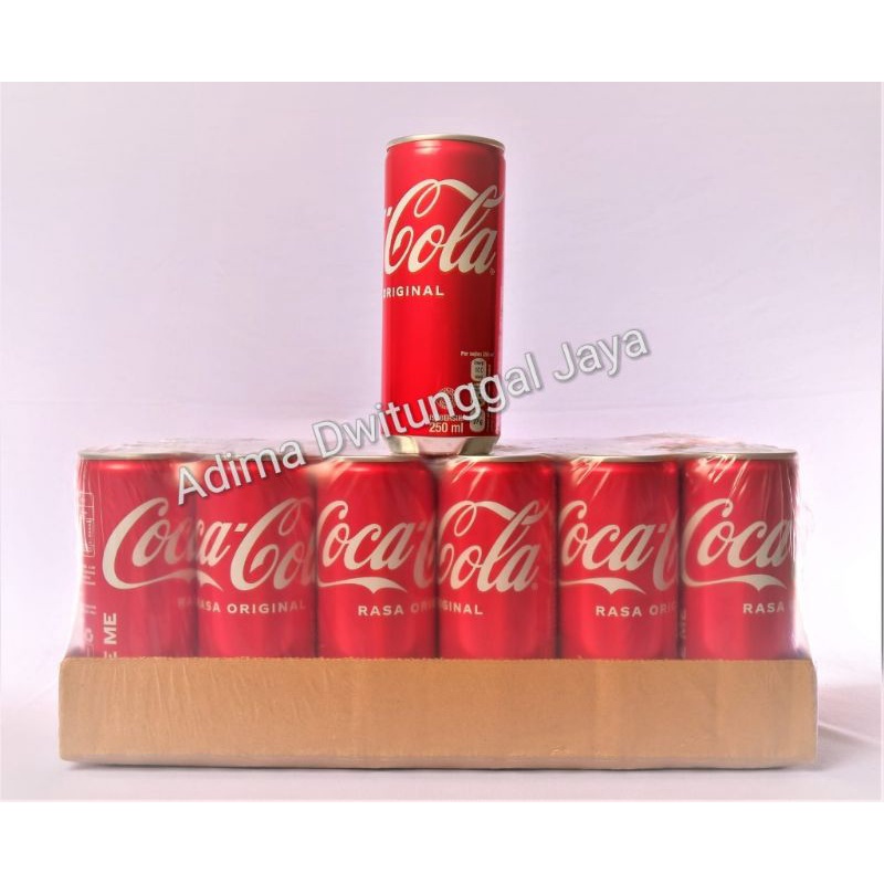 Coca-Cola Can / Coca-Cola Kaleng 24x250ml - Karton