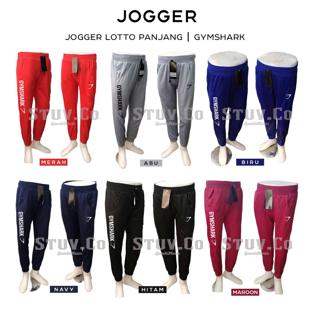 CELANA JOGGER PANJANG PRIA WANITA CELANA OLAHRAGA SENAM GYM FITNESS JOGGING