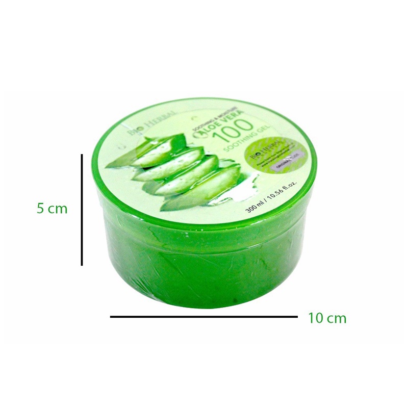 BIO HERBAL ALOE VERA SOOTHING GEL ORIGINAL EKSTRAK LIDAH BUAYA ALOEVERA PELEMBAB KULIT TUBUH KERING