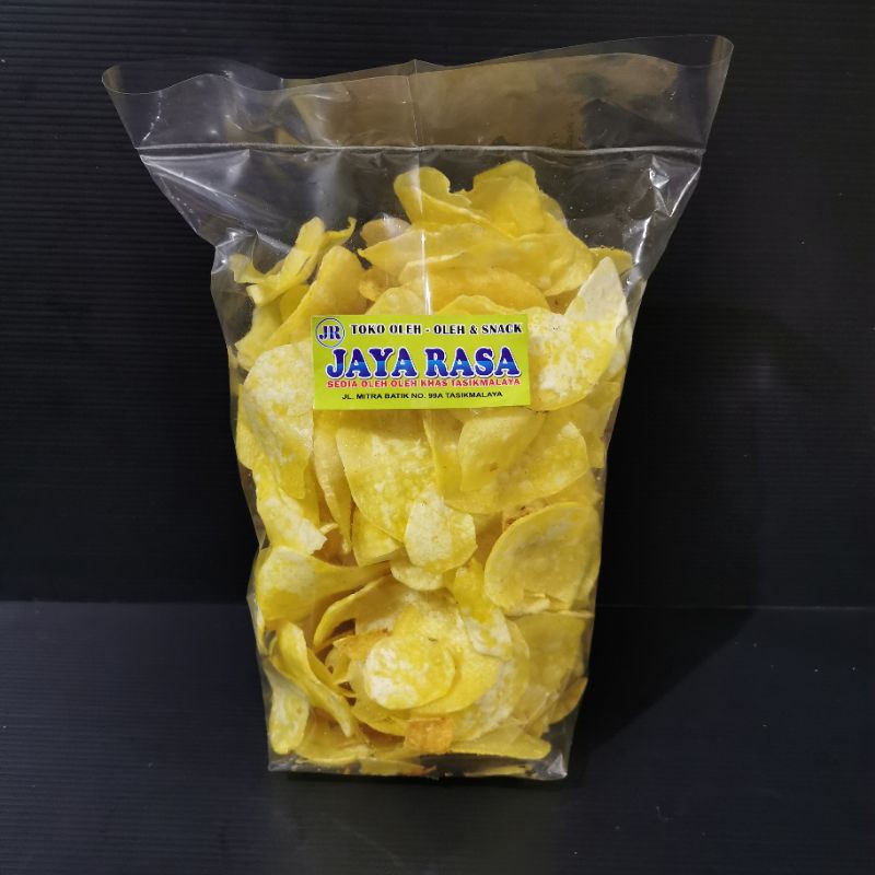 

TALAS KRISTAL keripik 100/250 gram cemilan asin renyah gurih