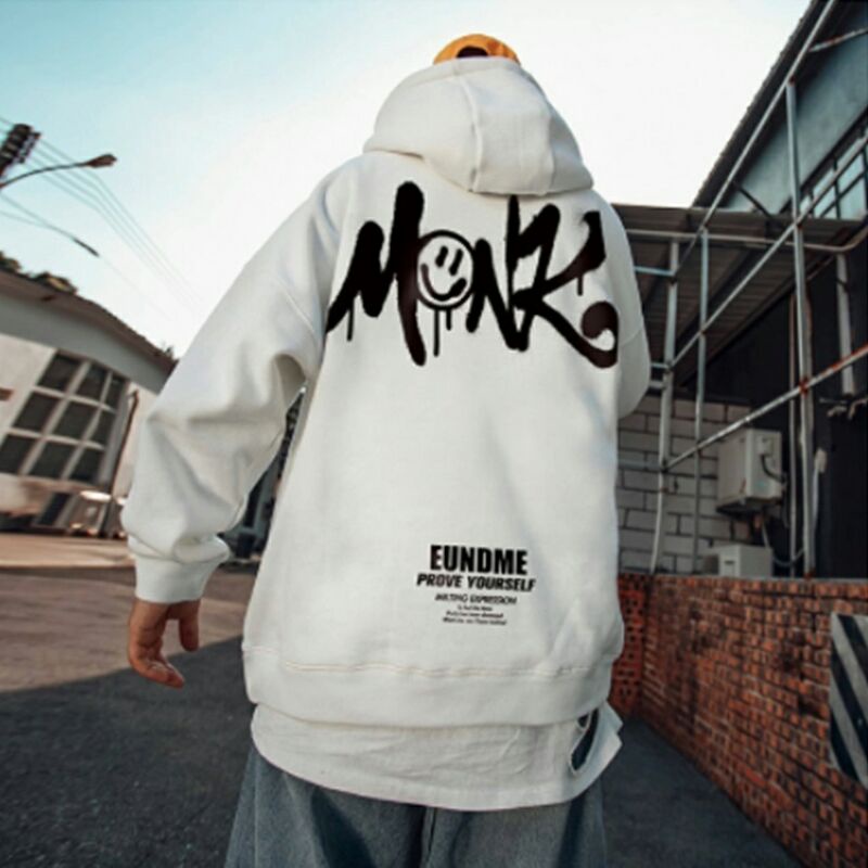 Jacket Hodie Distro Oversize Putih Pria Wanita Switer Hodi Oversized Cowok Cewek