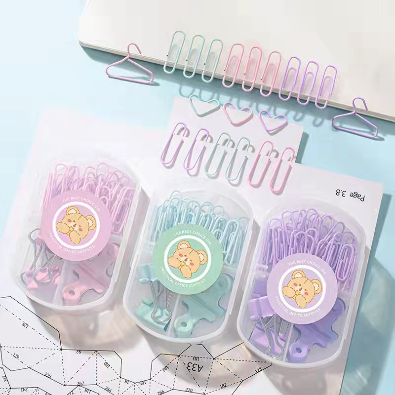 

Office Combination Penjepit kertas / Paper Clip Binder Clip and Push Pin