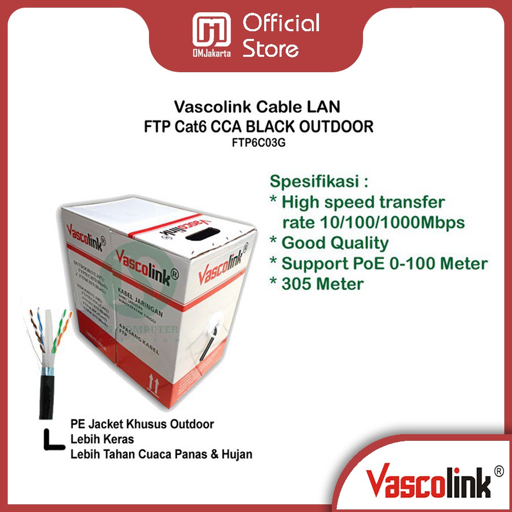 Kabel Vascolink FTP Cat6 Outdoor