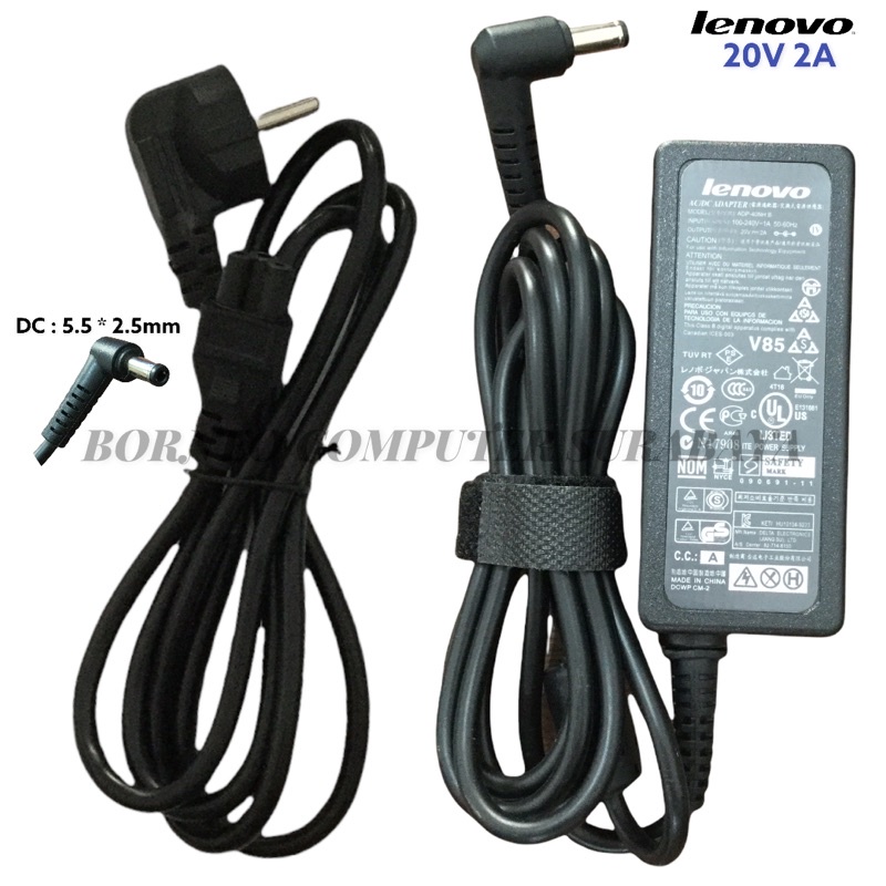 ADAPTOR LENOVO 20V 2A + KABEL POWER