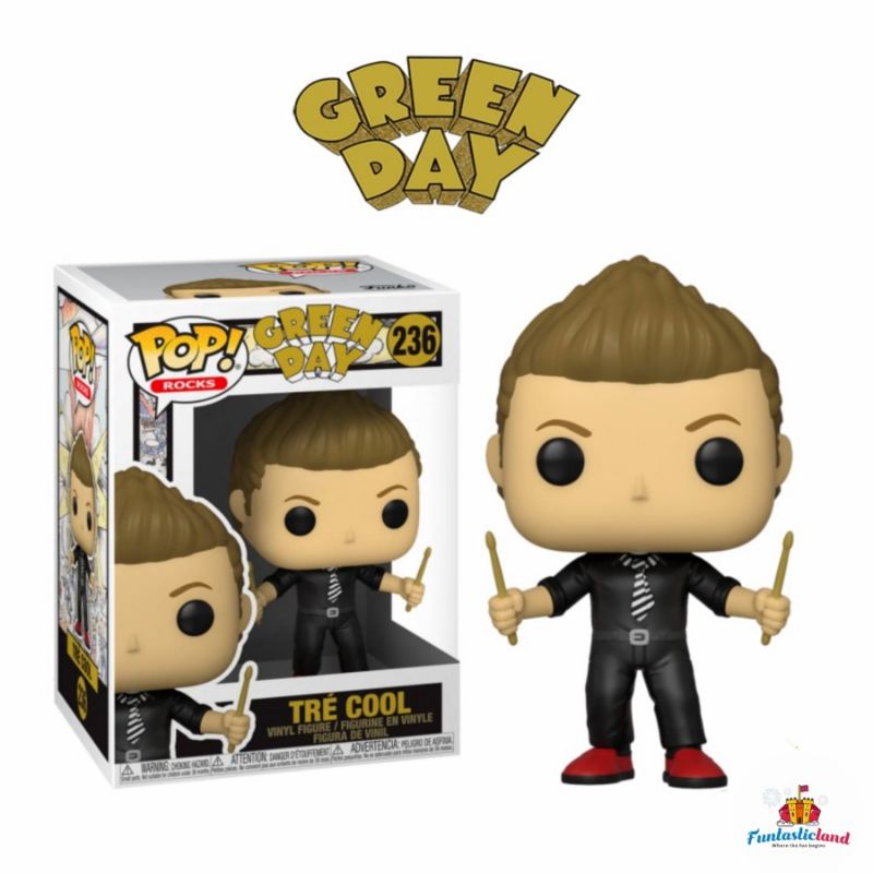Original Funko POP Rocks Music Green Day - Tre Cool #236