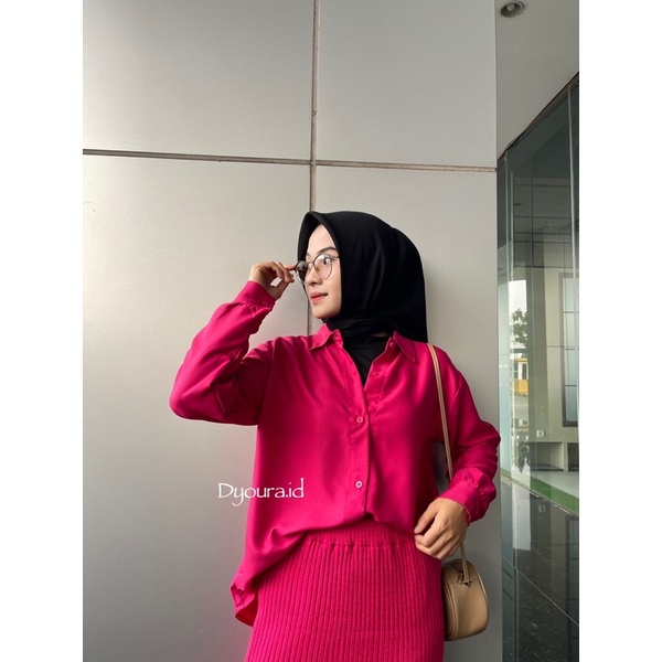 kemeja oversize / kemeja polos / kemeja polos wanita / atasan syakila / kemeja kerja polos / kemeja kerja / kemeja polos