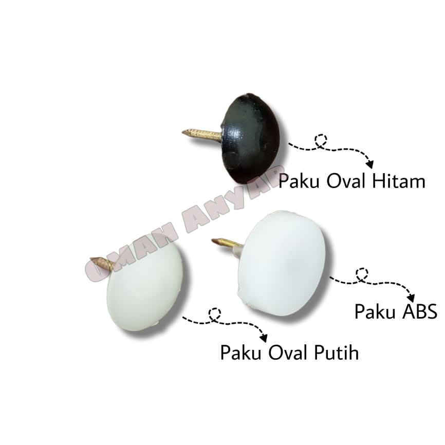 Skrup Paku Oval Rotan ABS Rata Bakpao Bapao Alas Kaki Kursi Meja Lemari