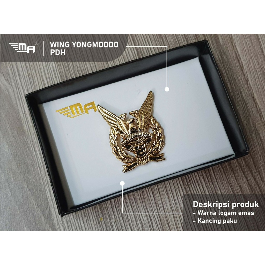 PIN MUT AU TNI AU Brivet Wing Pin