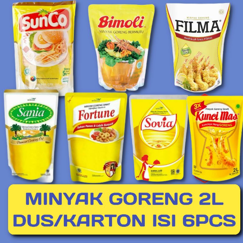 

MINYAK GORENG 2LITER ISI 6pcs /DUS.