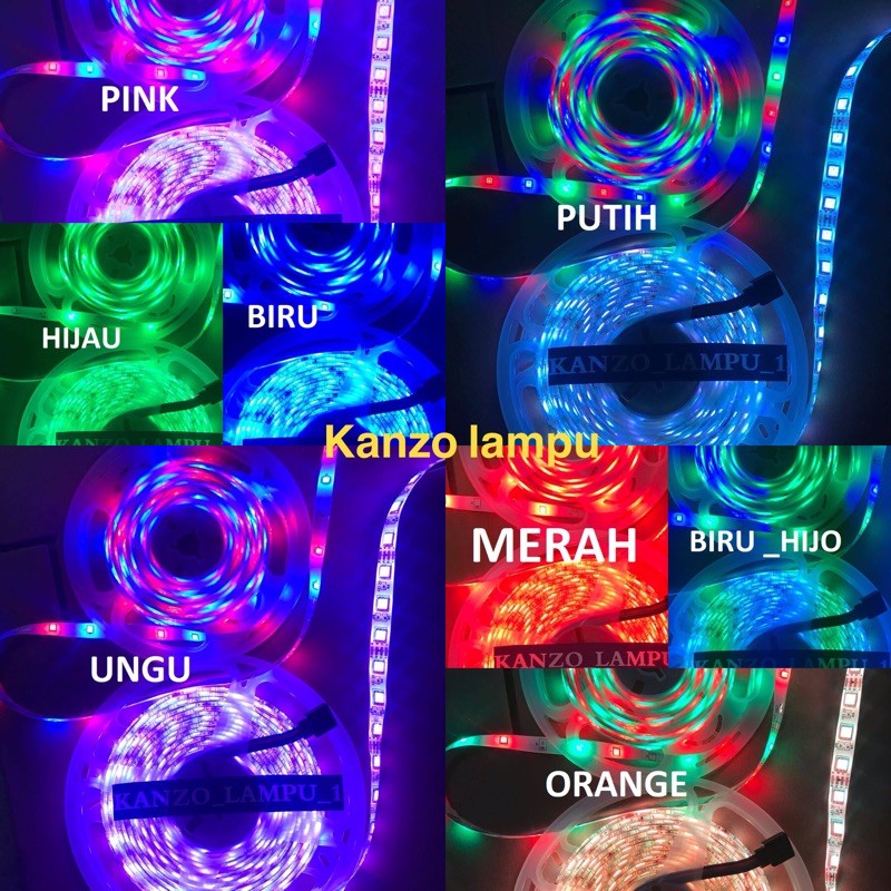 8.8 Pesta Diskon / KANZO / Led strip 3528 rgb warna warni.5050 rgb. 5METER/10meter