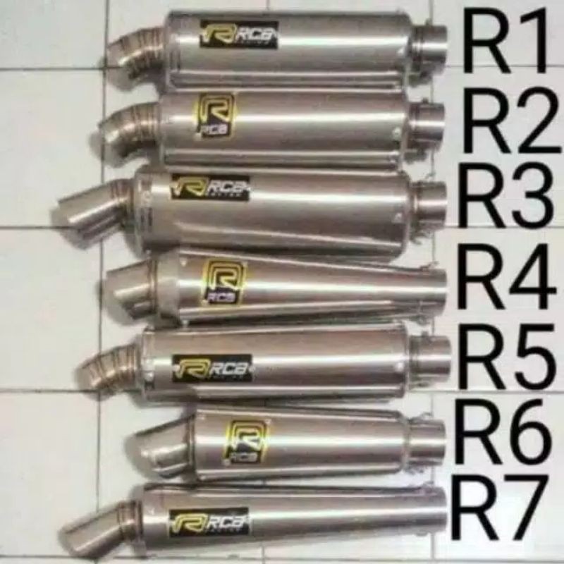 selencer knalpot racing RCB buat segala motor diameter 50mm