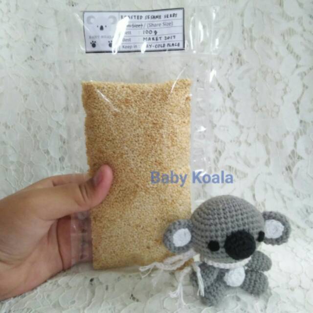 HIROKING Biji Wijen Putih Sangrai 50 g Halal │ Roasted White Sesame Seed for Sushi Ramen