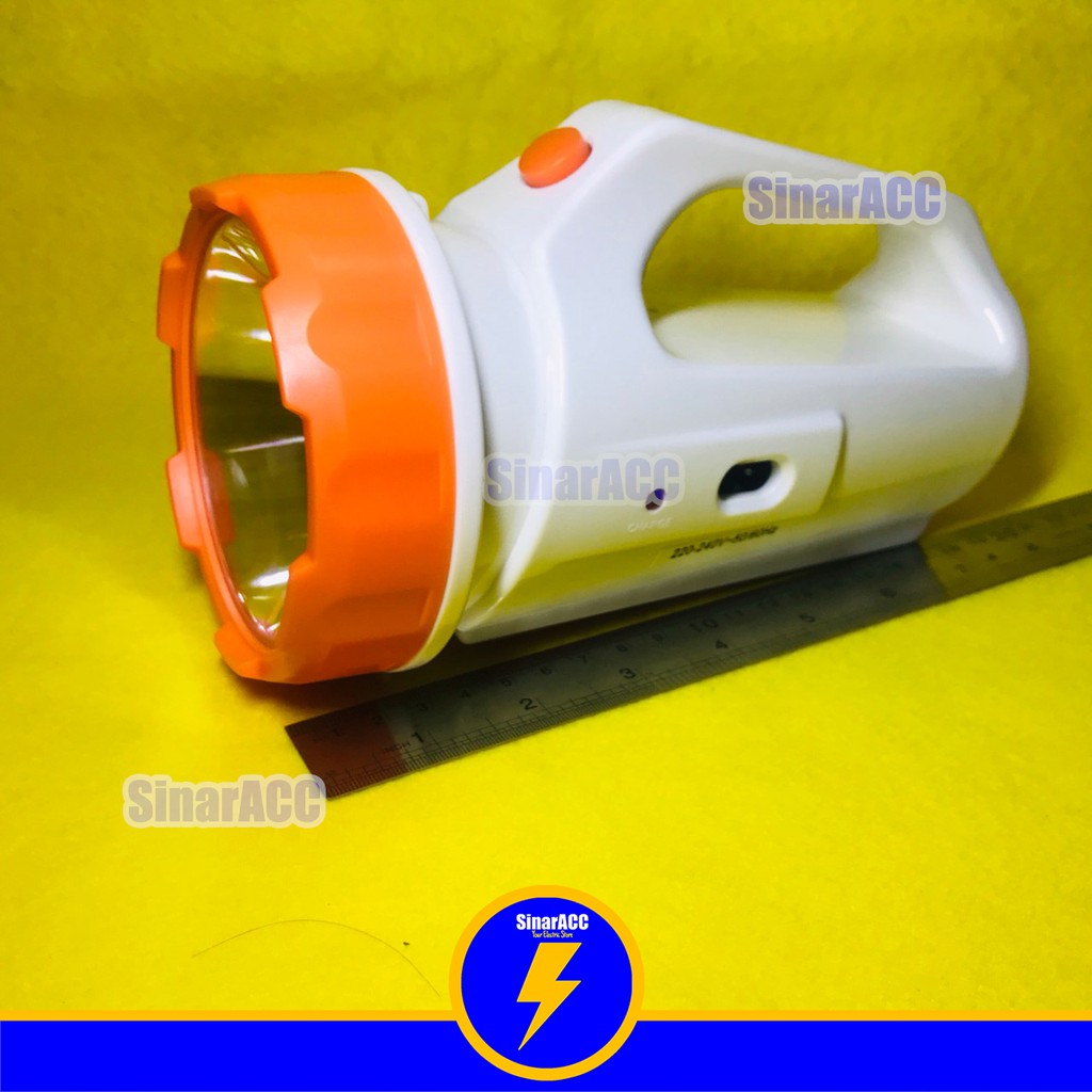 Senter emergency 3w fox GE 626 plus emergency stand 16 LED senter 2in1 senter genggam tangan darurat