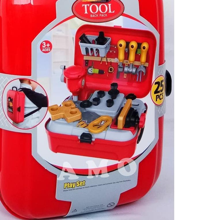 ☆ Kado ulang tahun Mainan anak cowok laki2 laki laki 3 4 5 6 7 8 tahun TOOL BACK PACK 8017 - MAINAN 