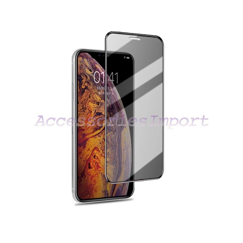 IPHONE X/ XS/ XR/ XS MAX/ IPHONE 11/ 11 PRO/ IPHONE 11 PRO MAX/ TEMPERED GLASS FULL ANTI SPY PRIVACY