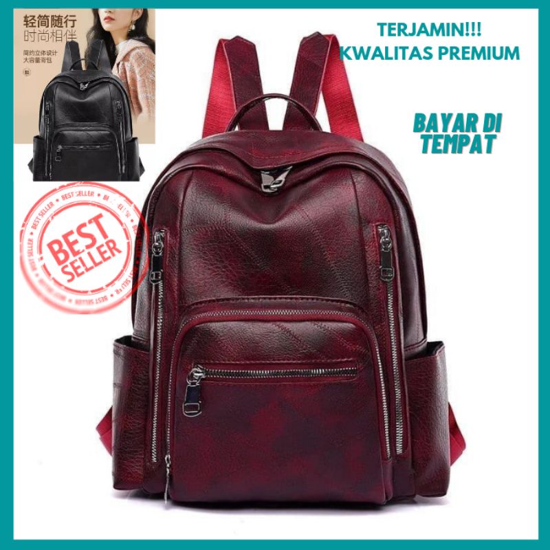 QC212 CG485 Tas Ransel Import Wanita Branded Premium GC Terbaru Fashion Korea