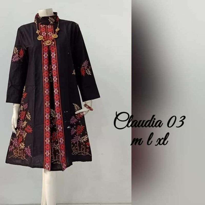 ATASAN BATIK~TUNIK BATIK CLAUDIA~ ORIGINAL DRESS PREMIUM