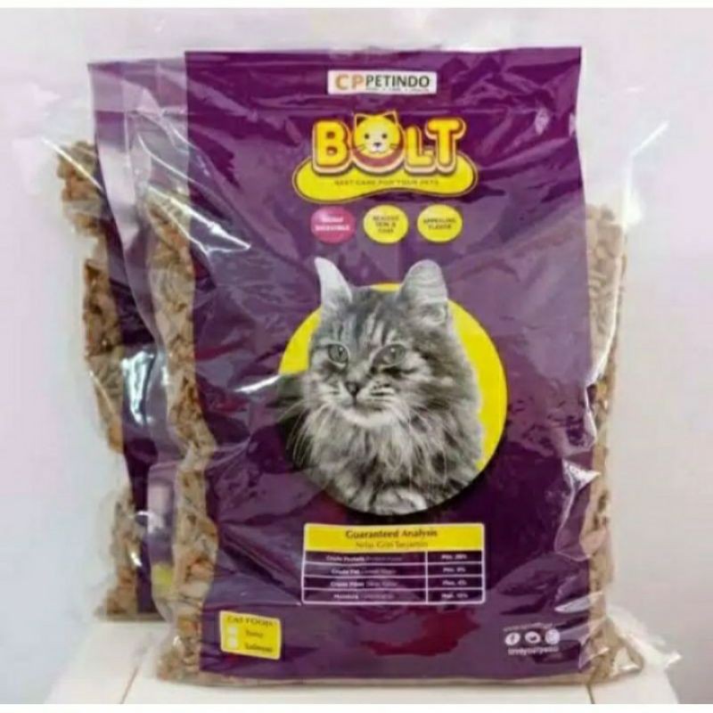 Bolt Makanan Kucing - Bolt Makanan Kucing 1 kg, Makanan Kucing Bolt, Makanan Kucing, Bolt