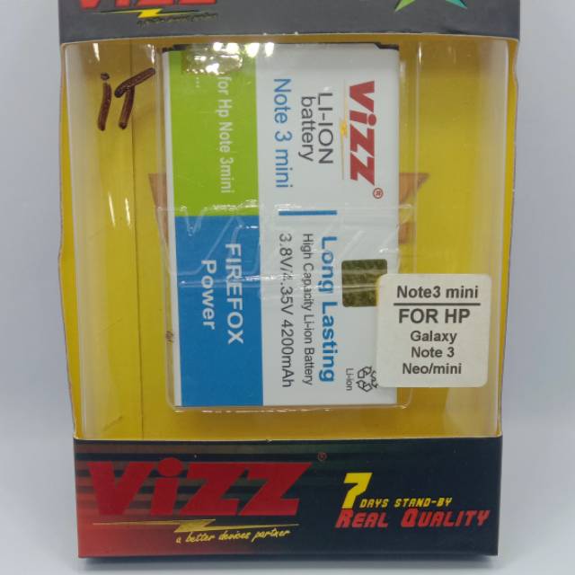 Baterai batu baterai Doble power VIZZ Samsung galaxy note 3 mini Samsung galaxy note 3 Neo