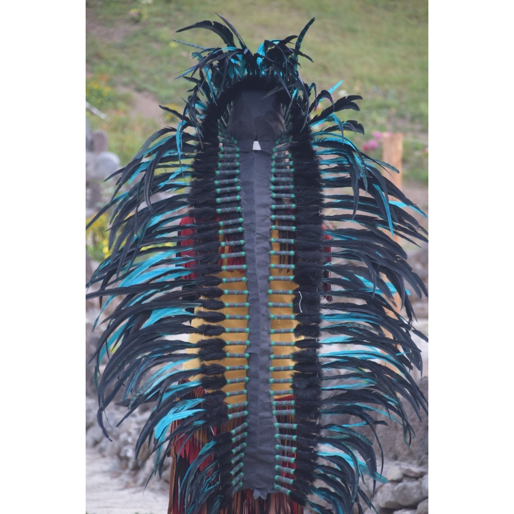 TOPI INDIAN - INDIAN HEADDRESS LONG AYAM BILABONG HIJAU TOSCA