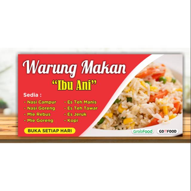 Spanduk Warung Makan Spanduk Nasi Goreng Spanduk Chinese Food Free Desain Shopee Indonesia