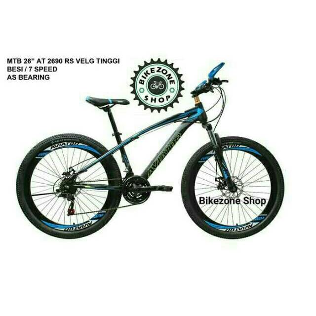 Sepeda MTB 26 inch Aviator 2690 rs velg tinggi