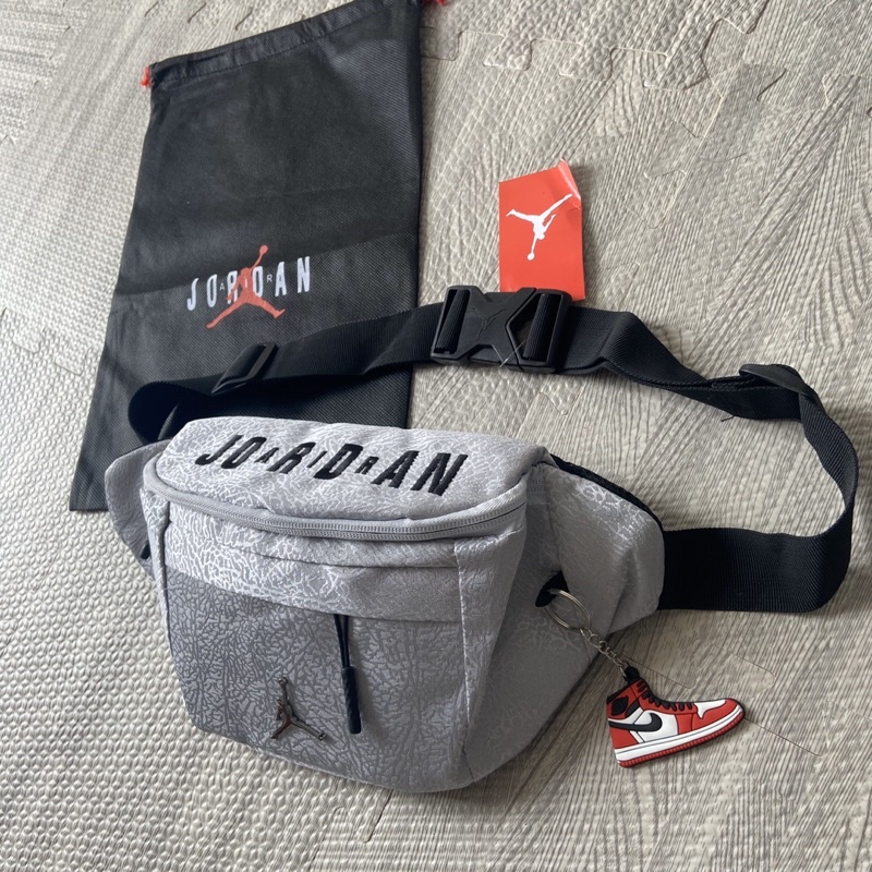 Waist bag jordan Crack burst Grey with Dustbag