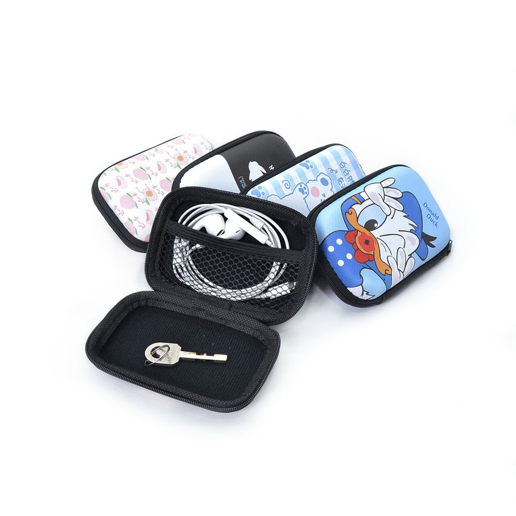 PVC PERSEGI PANJANG - Dompet Headset/ Dompet Koin/ Dompet Charger / Pouch Headset 9152-2