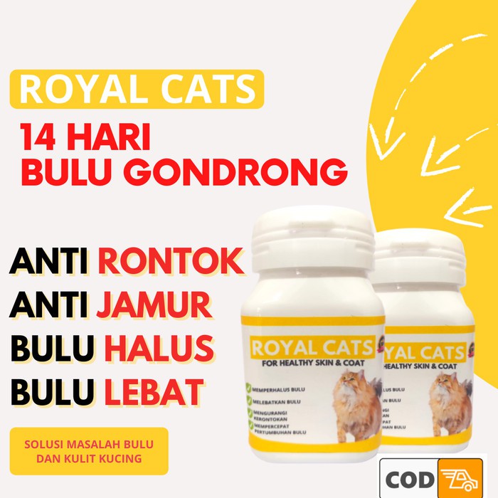 VITAMIN BULU KUCING ROYAL CATS - HEALTHY SKIN &amp; COAT