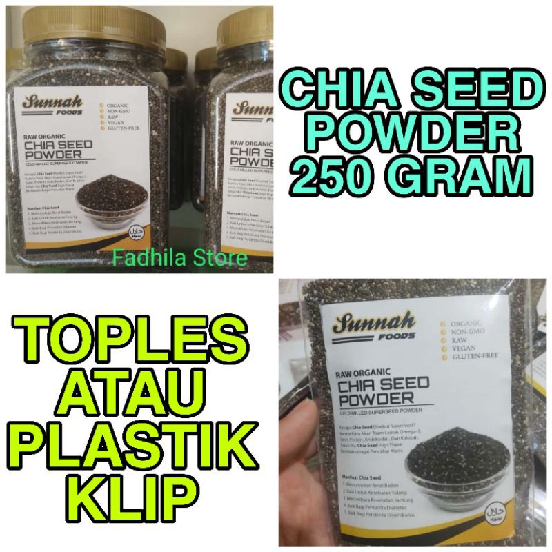 

CHIA SEED POWDER/COLD-MILLED SUPERSEED POWDER 250 GRAM