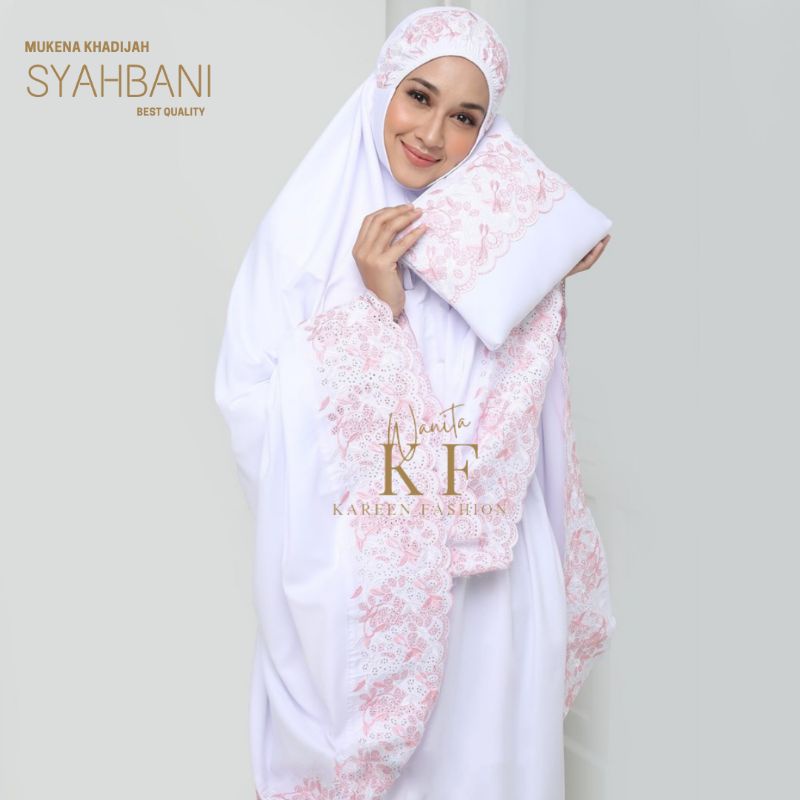 MUKENA BORDIR DEWASA / MUKENA KHADIJAH SYAHBANI/ MUKENA BORDIR TASIKMALAYA / MUKENA RENDA BORDIR TWO