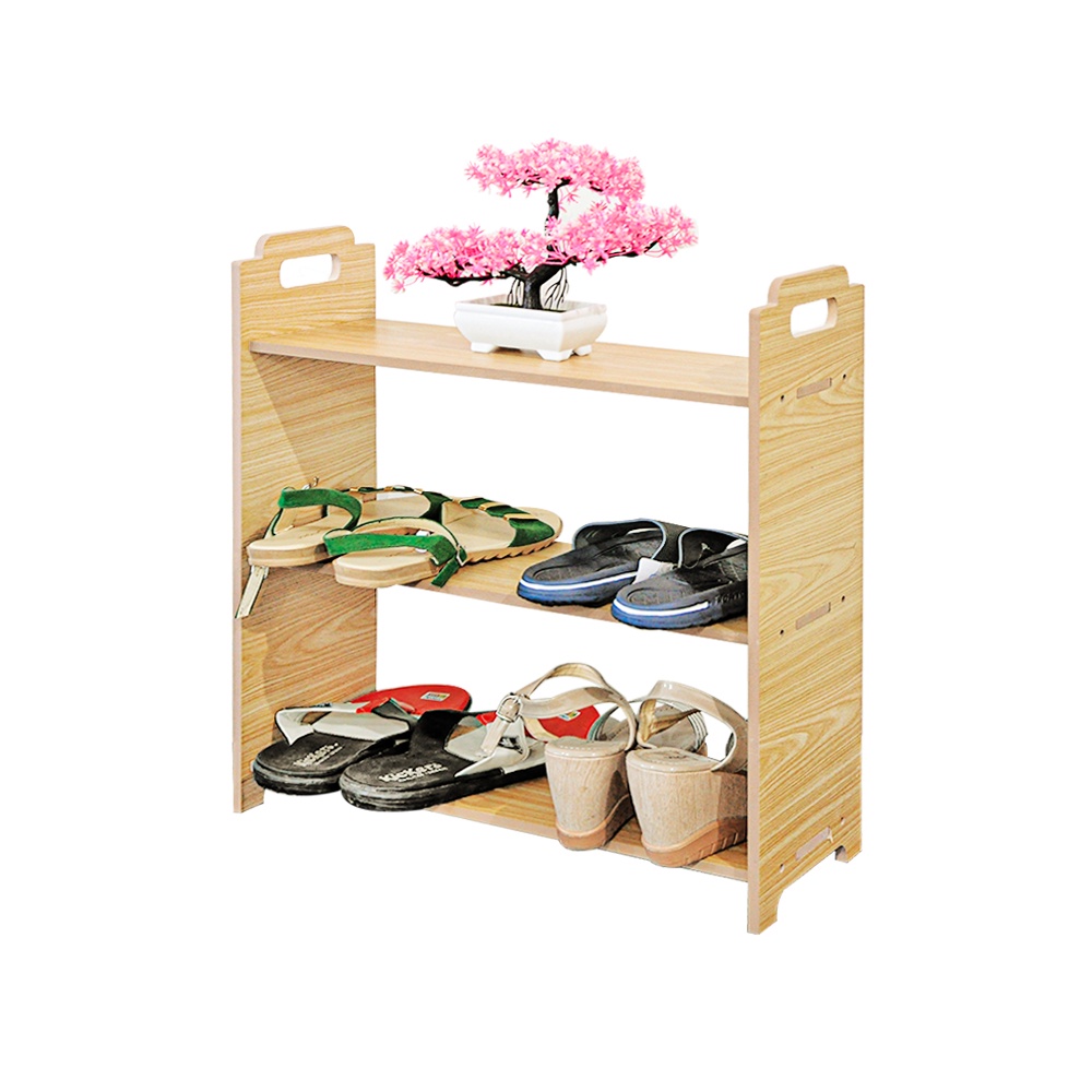 Rak Sepatu Susun Serbaguna Minimalis Shoe Rack MDF - LC047