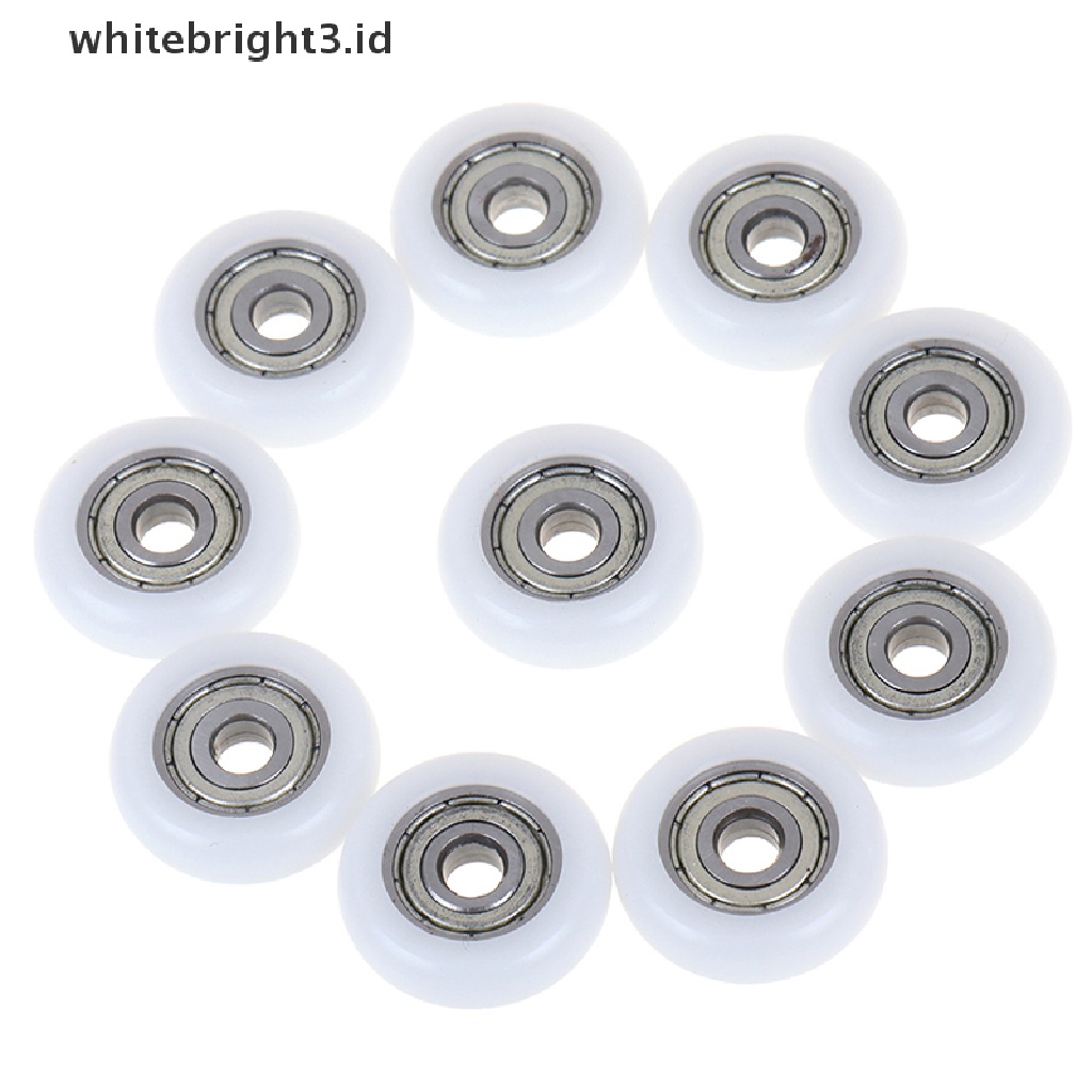 (whitebright3.id) 2 / 5 / 10 Pcs Roda roller Geser Pengganti Bahan Plastik Untuk Pintu shower