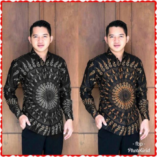 Kemeja batik bunga Matahari || kmeja batik high quality