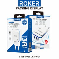 CHARGER ROKER RK-C12/ TRON 3 USB WALL CHARGER