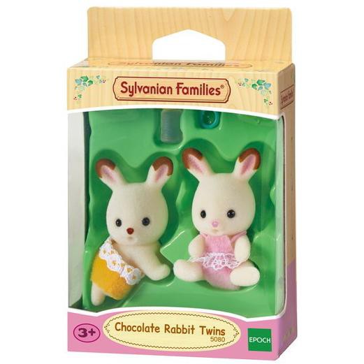 New Arrival Sylvanian Families Chocolate Rabbit Twins 5080