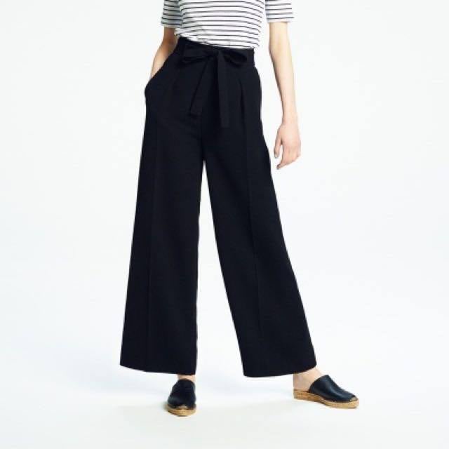 GU UNIQLO kulot with belt Celana panjang khusus wanita // sisa ekspor