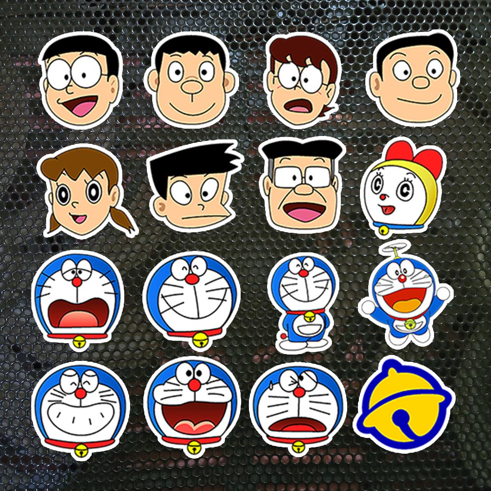 

SET Sticker Decal Vinyl Tahan Air Doraemon 16 pcs